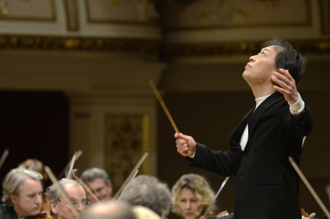 Staatskapelle Dresden orchestra’s guest conductor Chung Myung-whun (Matthias Creutziger)