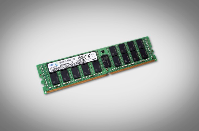 CHIPPING AWAY -- Samsung Electronics said Thursday it had started mass production of the world’s first 128-gigabyte DDR4 module for enterprise servers and data centers. The new DDR4 boasts the industry’s largest capacity and highest energy efficiency of any DRAM module. (Samsung Electronics)