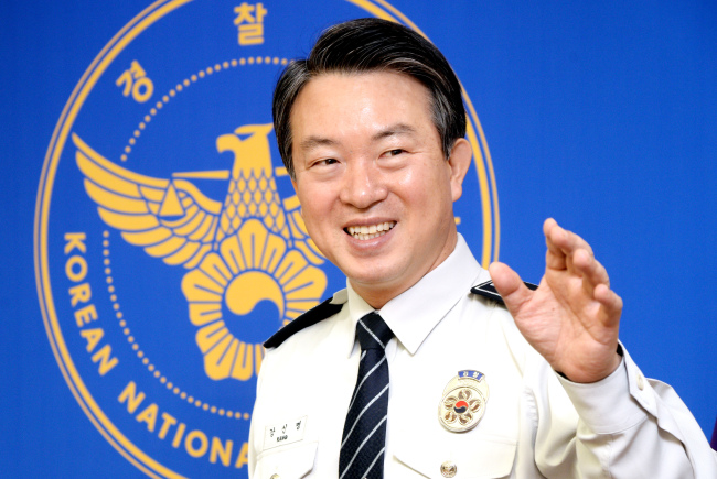 Kang Sin-myeong, commissioner general of the Korean National Police Agency. (Park Hyun-koo/The Korea Herald)