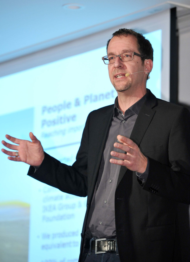 Andre Schmidtgall, country manager of Ikea Korea, speaks to the press Wednesday in Seoul. Ikea Korea