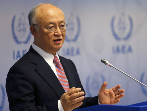 International Atomic Energy Agency Director General Yukiya Amano addresses a news conference after a board of governors meeting at the IAEA headquarters in Vienna, Austria, December 15, 2015. (Reuters)