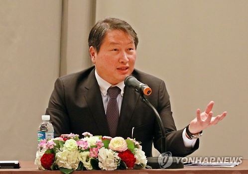 SK Group chairman Chey Tae-won (Yonhap)