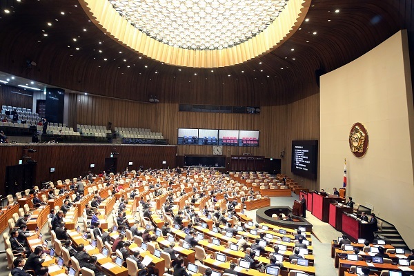 National Assembly on Dec. 31. Yonhap
