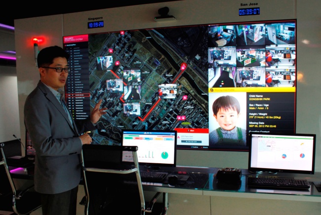Cisco Korea’s GPS-based location-tracking system is aimed to prevent children from getting lost. (Cisco Korea)