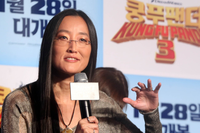 Jennifer Yuh Nelson speaks to press at the Conrad Hotel in Seoul Thursday. (Yonhap)