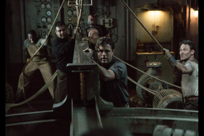 Casey Affleck and Josh Stewart in “The Finest Hours.” (Walt Disney Studios)