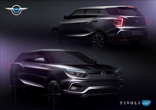 Rendered images of Ssangyong’s Tivoli Air. (Yonhap)