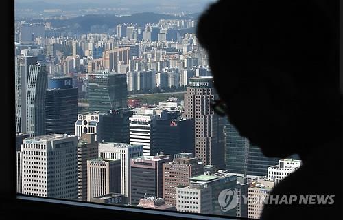 Buildings of securities firms in Seoul (Yonhap)