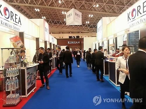 Korean booths at Foodex Japan 2015 (Yonhap)