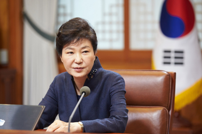 President Park Geun-hye. Cheong Wa Dae