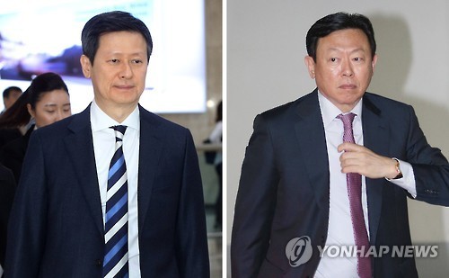 Shing Dong-joo (left), Shin Dong-bin (Yonhap)