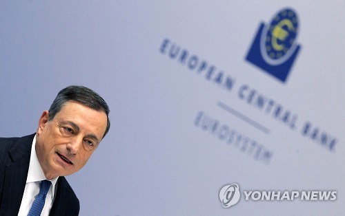 European Central Bank chief Mario Draghi. (Yonhap)