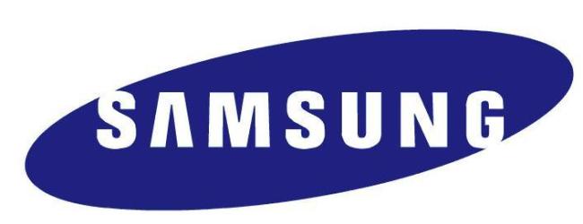 The logo of Samsung Group.