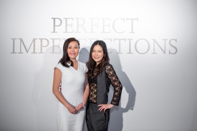 Lili Luo (left), president of TriBeluga and founding general council member of Smile Asia, with fashion designer Angelle Chang