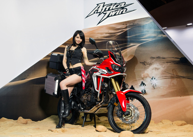 Honda’s dual-sport motorcycle Africa Twin (Honda Korea)