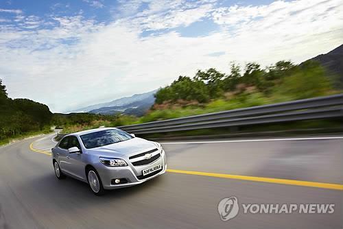 GM Korea's Malibu midsize sedan (Yonhap)
