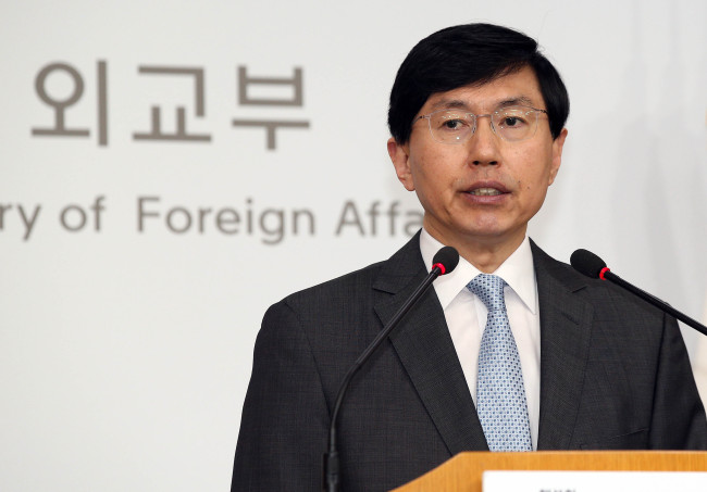 Foreign Ministry spokesman Cho June-hyuck (Yonhap)