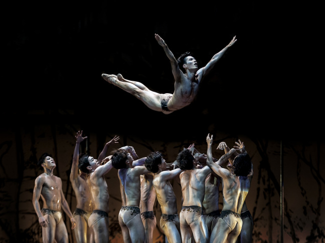 A scene from the Korean National Ballet’s production of “The Rite of Spring.” (Korean National Ballet)