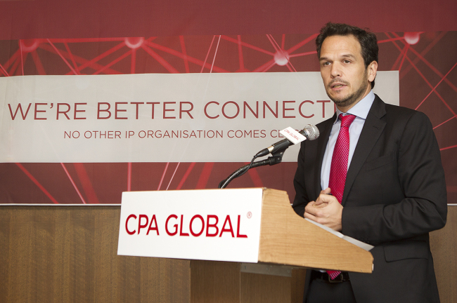 Marcos Antunes, general manager of the company’s Asia-Pacific business unit, speaks at a press conference at Korea Press Center in Seoul. (CPA Global)