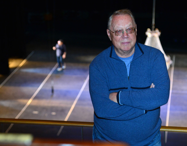 Valery Shadrin, general director of the Chekhov International Theatre Festival, poses during an interview with The Korea Herald at Uijeongbu Arts Center on Thursday. (Yoon Byung-chan/The Korea Herald)