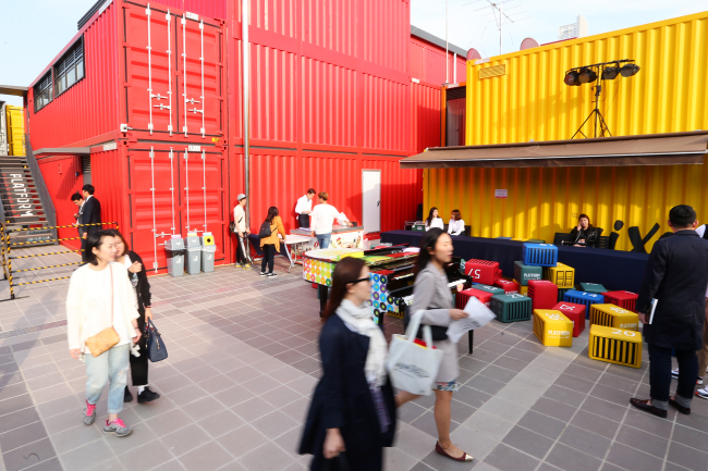 Exterior view of the new Platform Changdong 61 arts complex in Dobong-gu. (Yonhap)