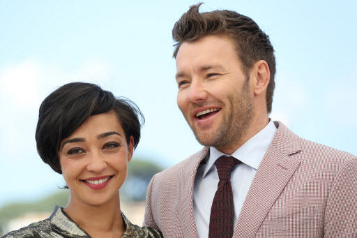 Irish-Ethiopian actress Ruth Negga (left) and Australian actor Joel Edgerton pose Monday for the film “Loving” at the 69th Cannes Film Festival in Cannes, France. (AFP-Yonhap)