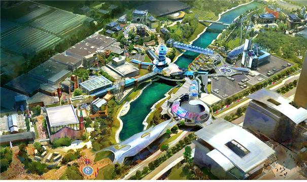 Computer-generated image of the hallyu theme park, slated to open in 2017 in Goyang, Gyeonggi Province. (The Ministry of Culture, Sports and Tourism)