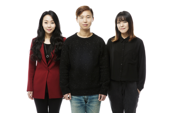 From left: Geomungo player Sim Eun-yong, guitar and piri player Lee Il-woo, and haegum player Kim Bo-mi of Jambinai, a musical band inspired by traditional Korean music. (Courtesy of the band)