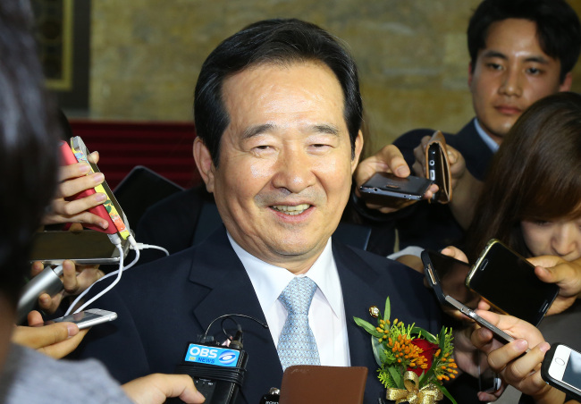 New National Assembly Speaker Rep. Chung Sye-kyun. Yonhap