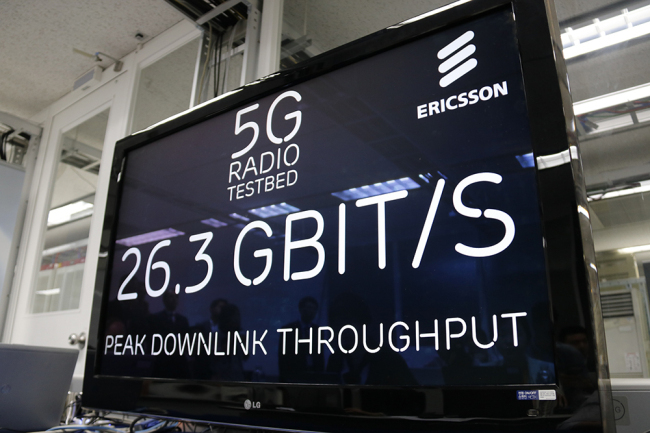 Ericsson-LG demonstrates the 5G network in Korea on May 12. (Ericsson-LG)