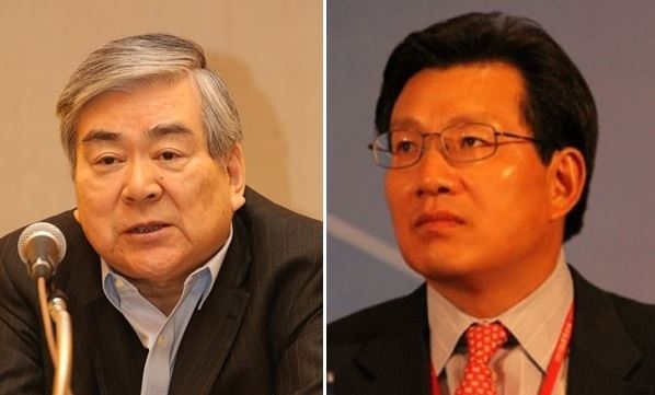 Cho Yang-ho(left) and Gerry Wang.