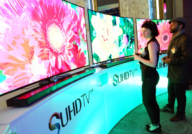 Samsung Electronics’ SUHD TVs.