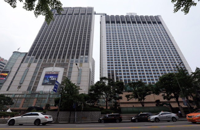 Lotte Group's headquarters in central Seoul