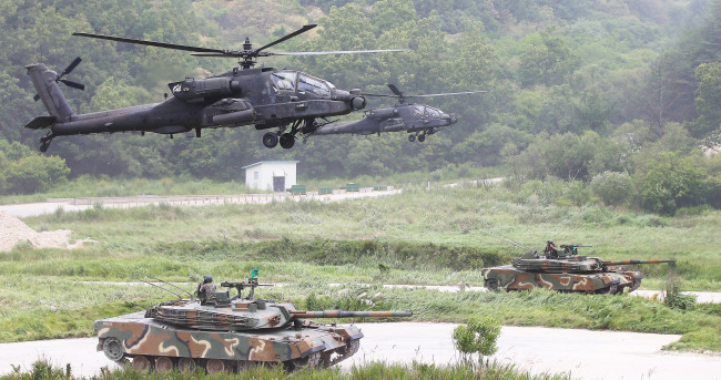 Korea Us Conduct Joint Helicopter Attack Drill 