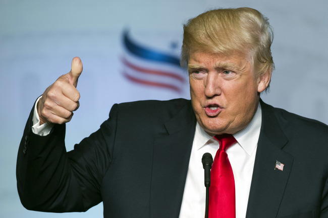 U.S. Republican presidential candidate Donald Trump. (Yonhap)