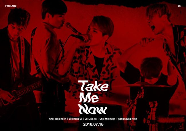 A promotional poster for the track “Take Me Now” from F.T. Island’s new album “Where’s the truth?” (Official Facebook)