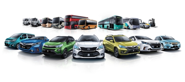 BYD’s 2016 full-electric and hybrid vehicle lineup