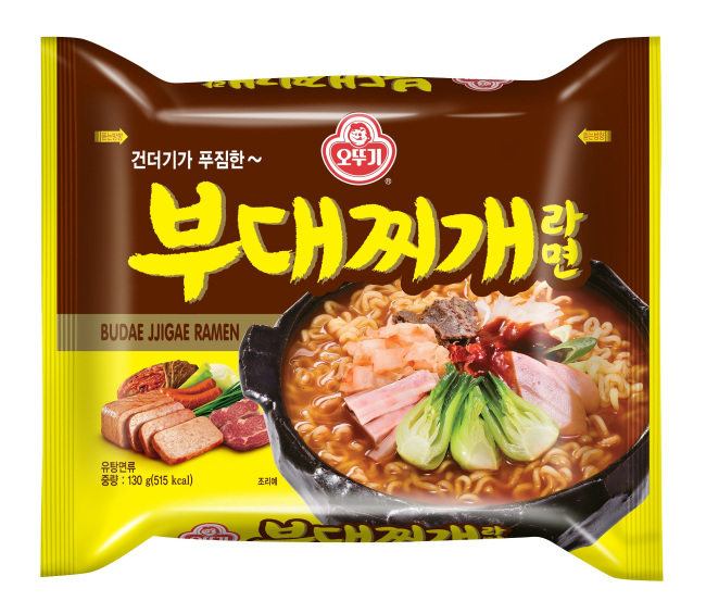 Ottogi’s latest instant noodle product, the Budae Jjigae Ramen. (Ottogi)