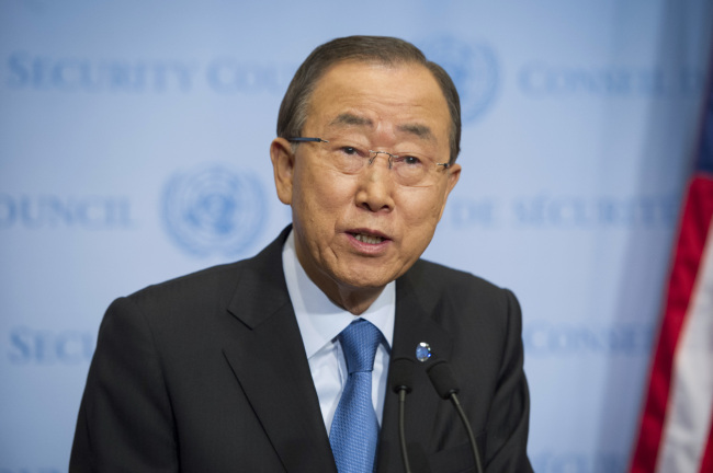 UN Secretary-General Ban Ki-moon (Yonhap)