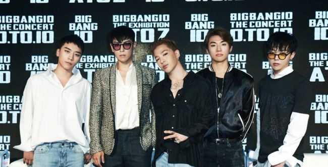 K-pop boy band Big Bang (Official Facebook)