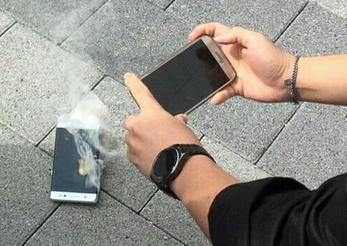 A college man says his phone blew up from his pocket.