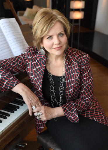 Opera singer Renee Fleming poses at her apartment in New York City on Wednesday. (AFP-Yonhap)