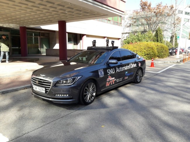 Snuber 2 developed with Hyundai Genesis sedan (Shin Ji-hye / The Korea Herald)