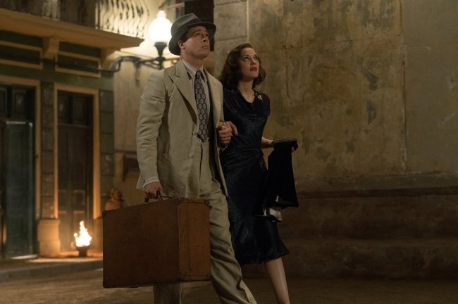 Scene from the World War II romance “Allied.” (GK Films)