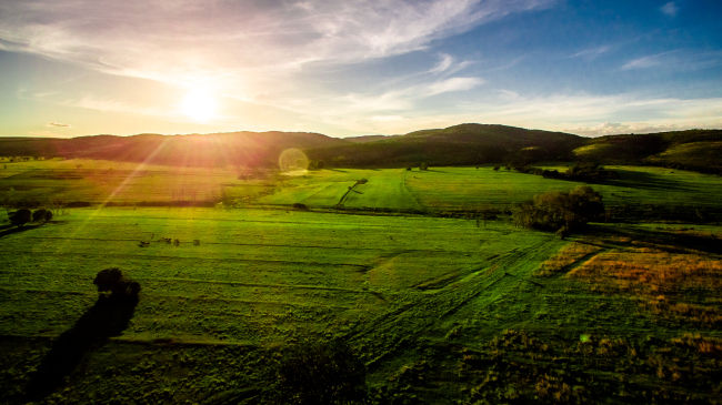 Sundown over a mountain range in Limpopo province, known for its vast bushveld and wildlife reserves. (Eddie Oosthuizen)