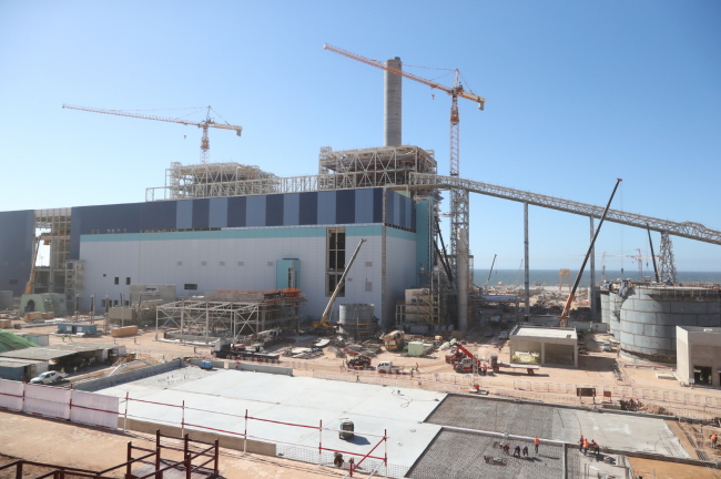 caption: Morocco’s Safi Independent Power Project site (Daewoo E&C)