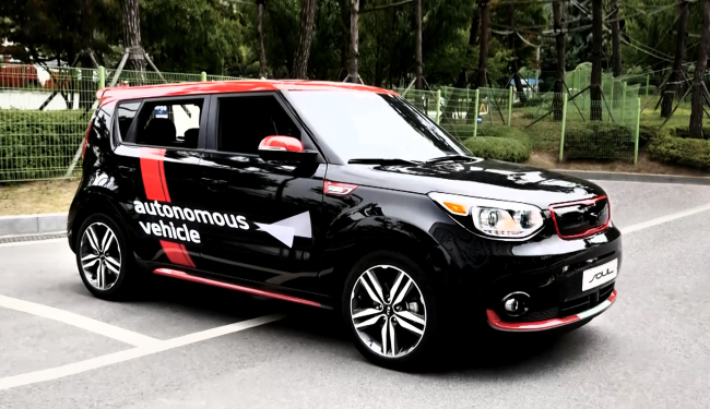Kia's EV autonomous vehicle Soul (Hyundai Kia Motors via Yonhap)