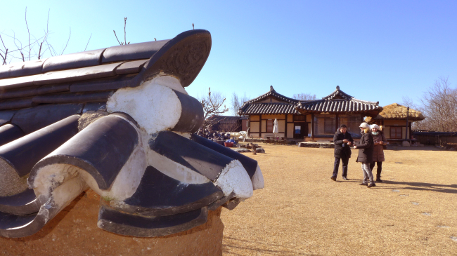 Hahoe Village in Andong, North Gyeongsang Province, Dec. 17. (Joel Lee/The Korea Herald)