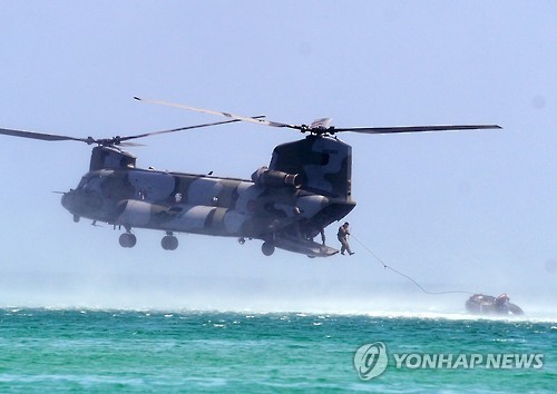 해상침투훈련 (육군제공=연합뉴스)