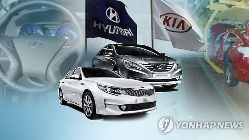 An image of cars made by Hyundai Motor and Kia Motors (Yonhap)